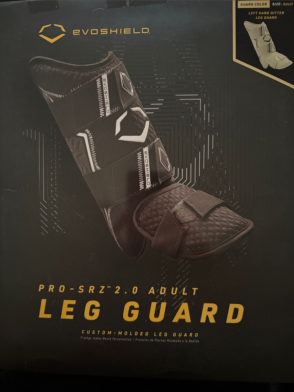EvoShield Pro-SRZ 2.0 Adult Black Leg Guard